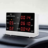 Los mejores  - 4YANG Detector-monitor de calidad del aire Probador preciso para formaldehído de CO2 (HCHO) TVOC-AQI Detector de gas de…
